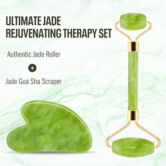 DISEMOT Jade Roller and Gua Sha NIB - Picture 3 of 5